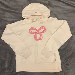 Cream and Pink fleece TNA Hoodie